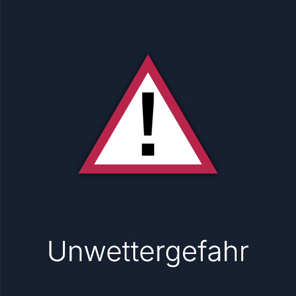 Warnsymbol: Unwettergefahr