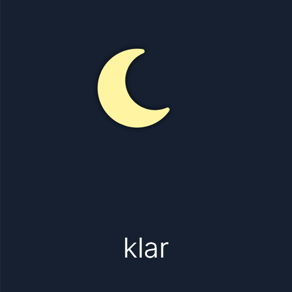 Wettersymbol: klar