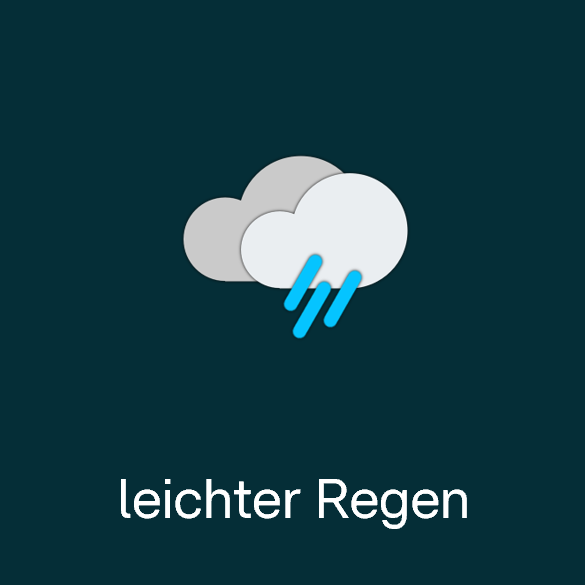 Wettersymbol: leichter Regen