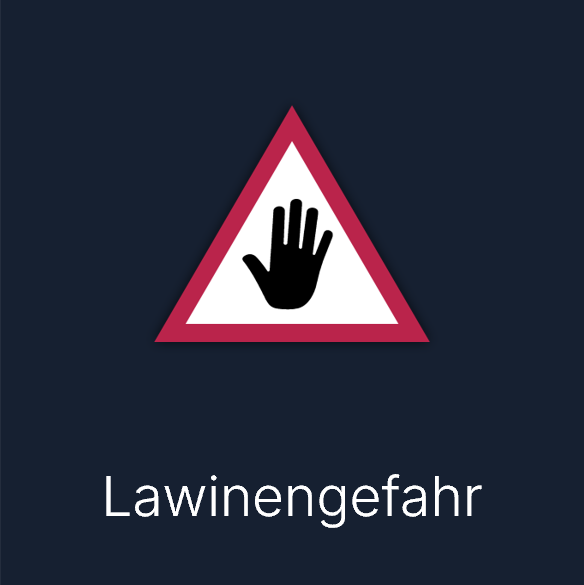 Warnsymbol: Lawinengefahr