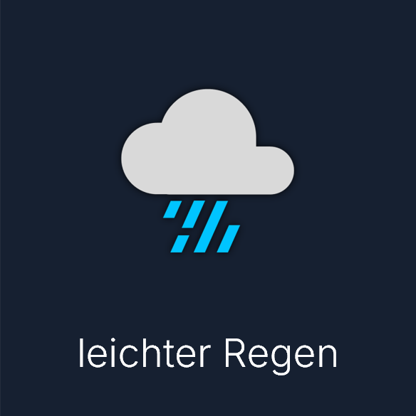 Wettersymbol: leichter Regen