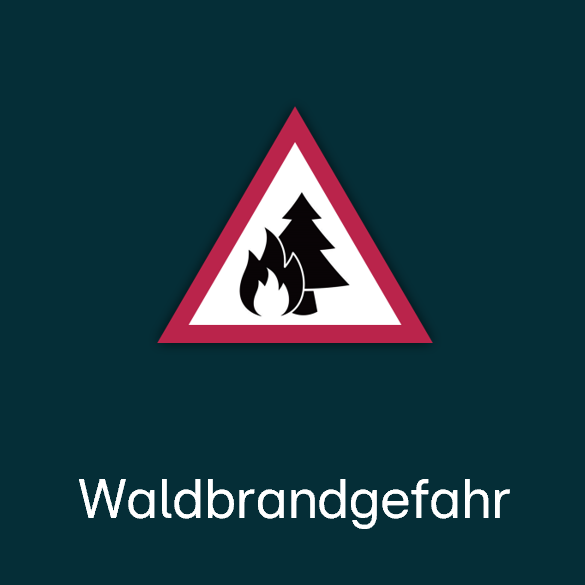 Warnsymbol: Waldbrandgefahr