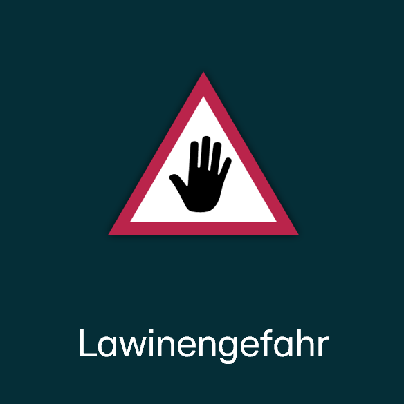 Warnsymbol: Lawinengefahr