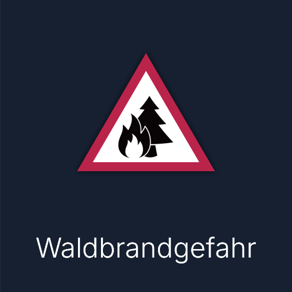 Warnsymbol: Waldbrandgefahr