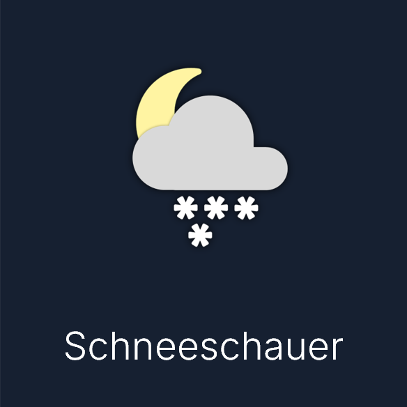 Wettersymbol: Schneeschauer