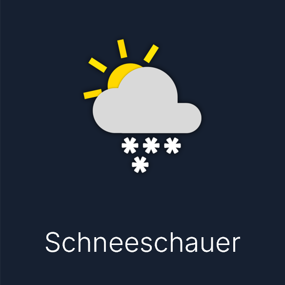 Wettersymbol: Schneeschauer