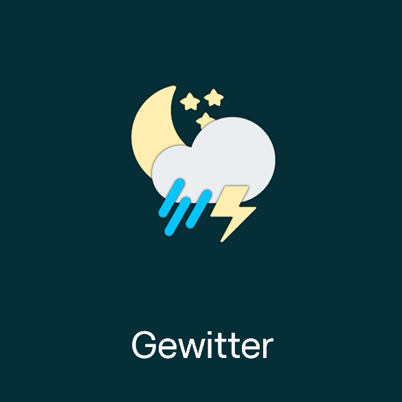 Wettersymbol: Gewitter