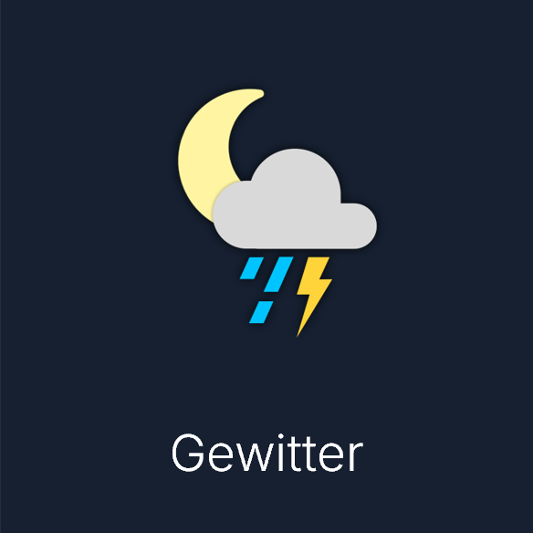 Wettersymbol: Gewitter