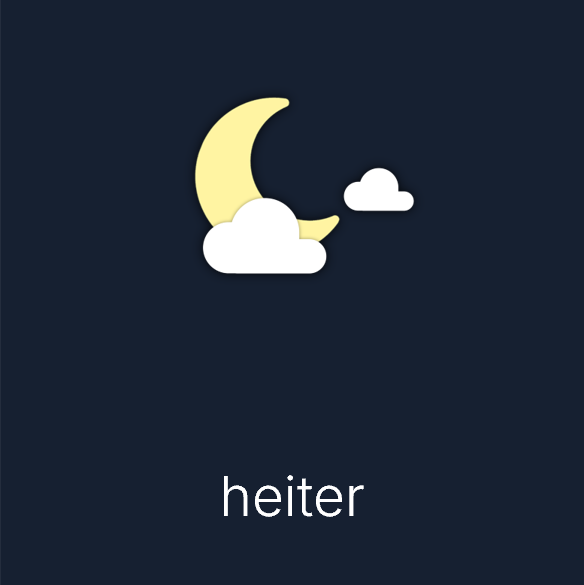Wettersymbol: heiter