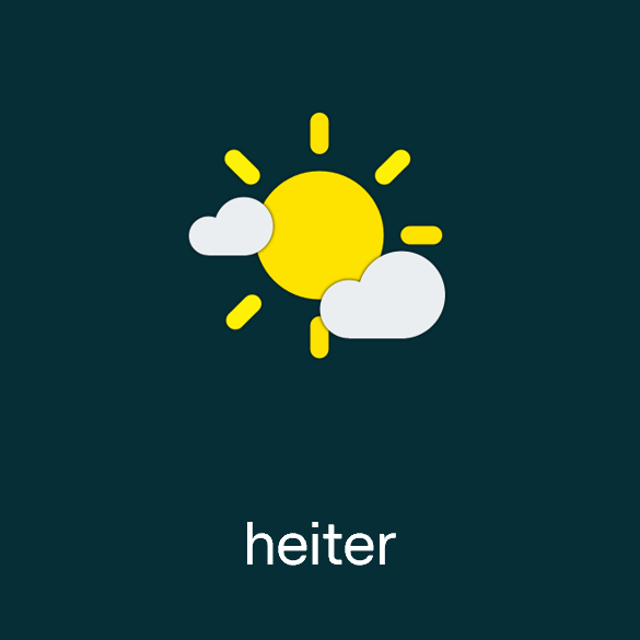 Wettersymbol: heiter