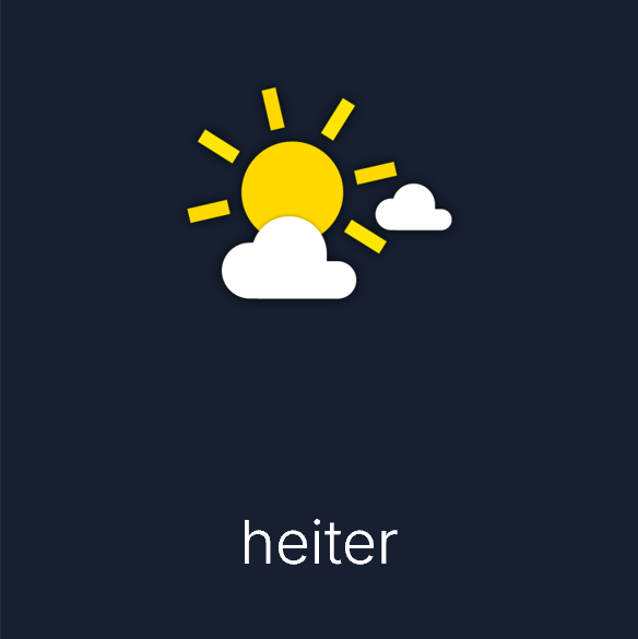 Wettersymbol: heiter