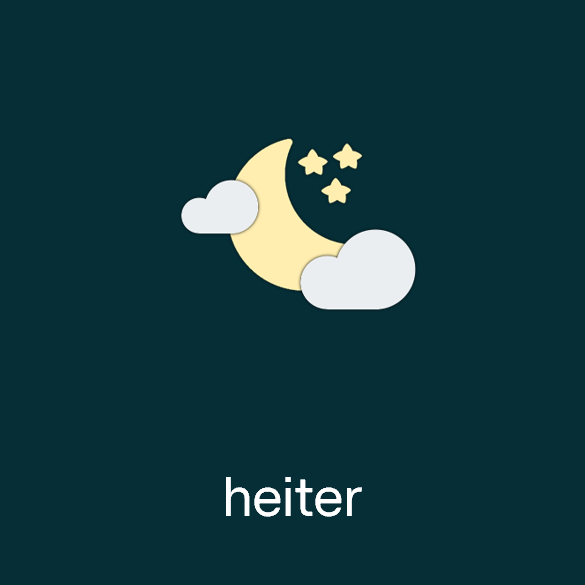 Wettersymbol: heiter