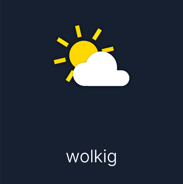 Wettersymbol: wolkig
