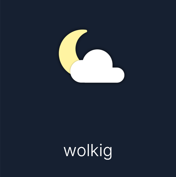 Wettersymbol: wolkig