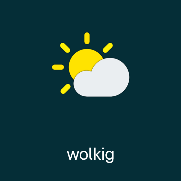 Wettersymbol: wolkig