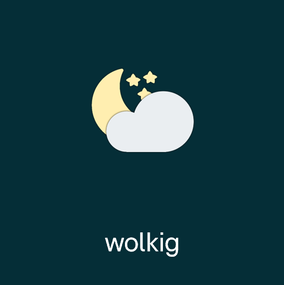 Wettersymbol: wolkig