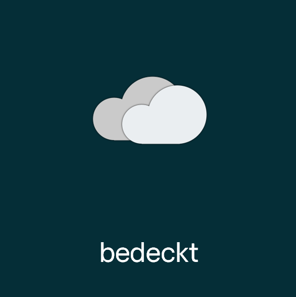 Wettersymbol: bedeckt