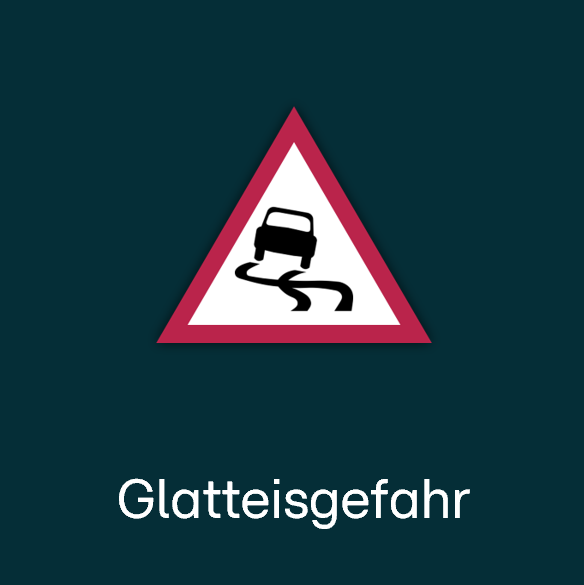 Warnsymbol: Glatteisgefahr