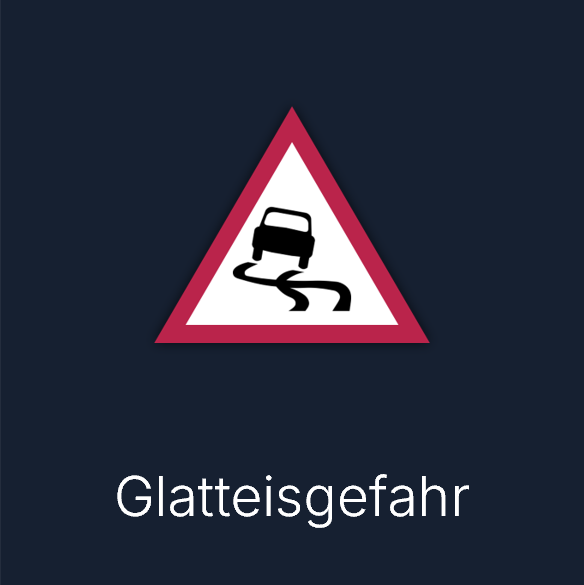 Warnsymbol: Glatteisgefahr