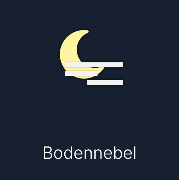 Wettersymbol: Bodennebel