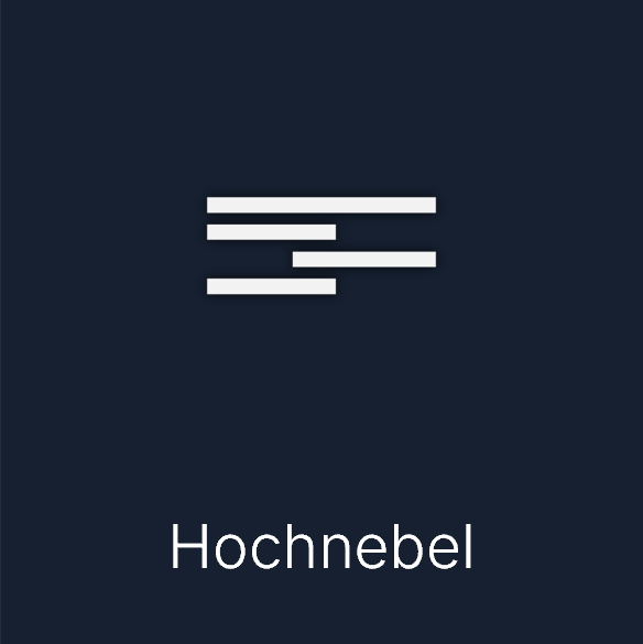Wettersymbol: Hochnebel