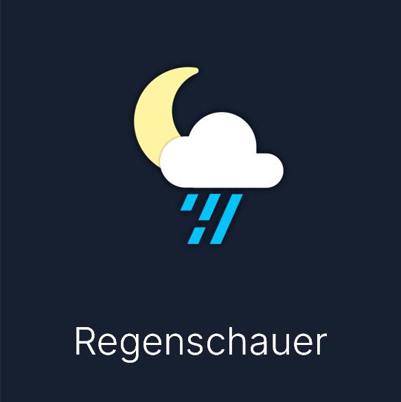 Wettersymbol: Regenschauer