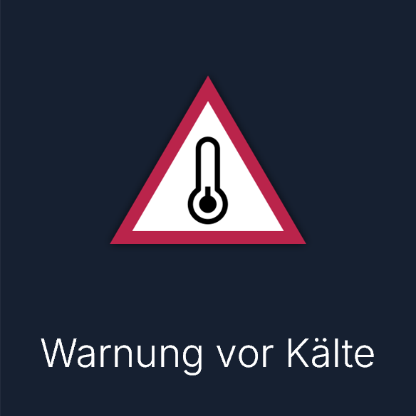 Warnsymbol: Warnung vor Kälte