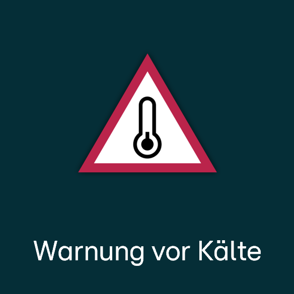 Warnsymbol: Warnung vor Kälte