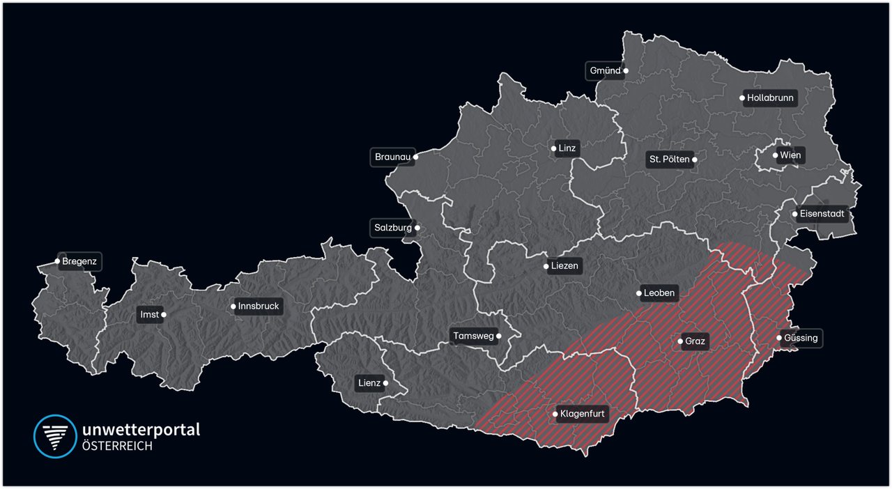 Wetterkarte Österreich