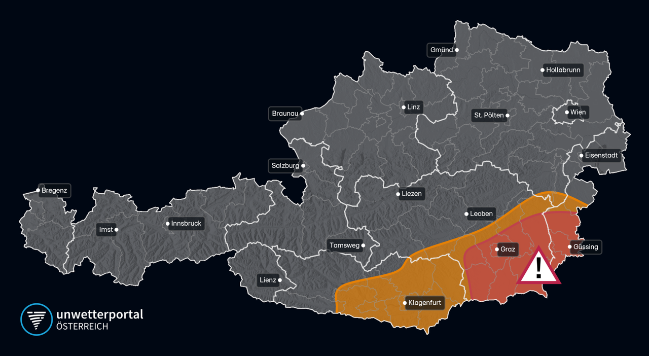 Wetterkarte Österreich