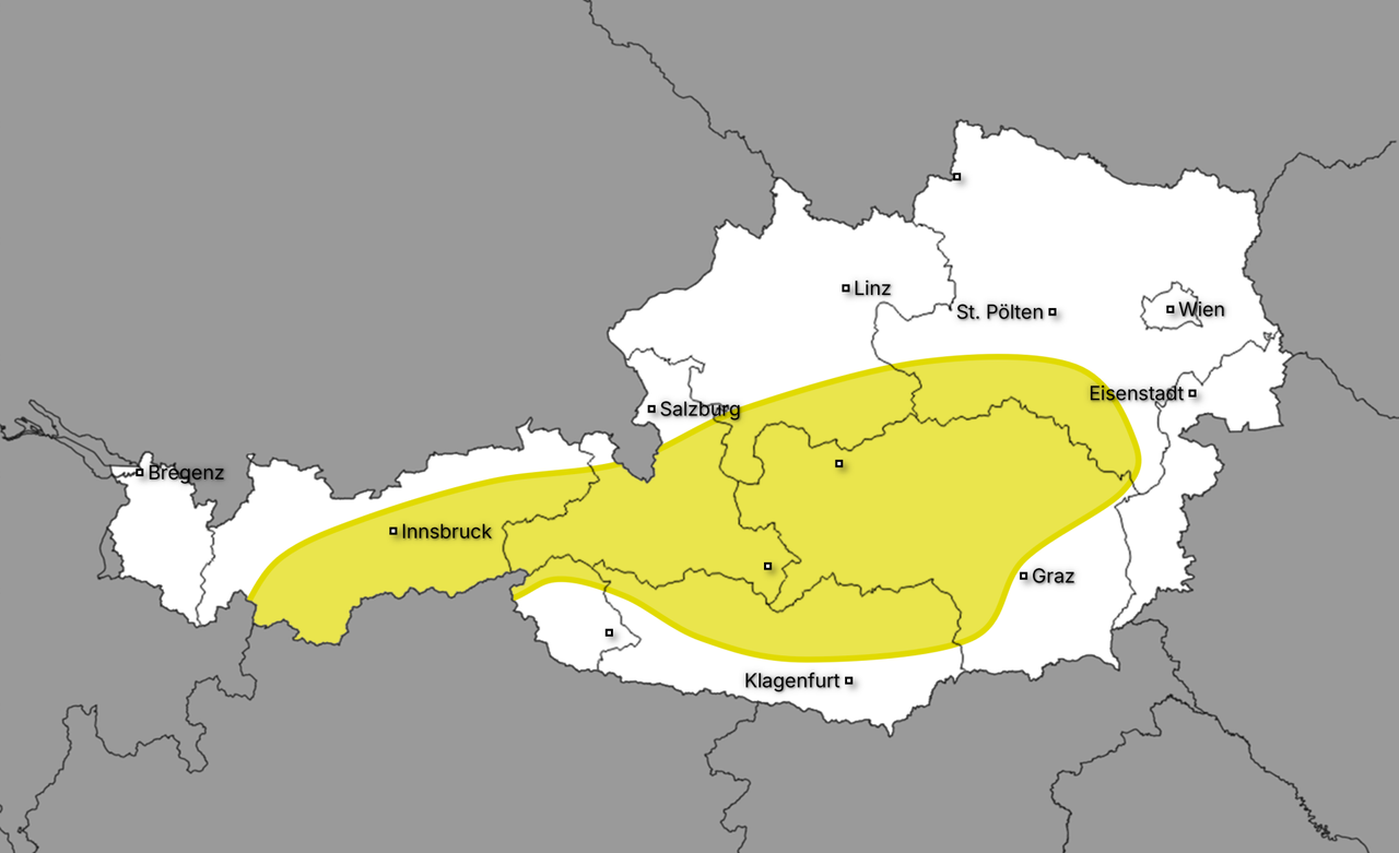 Wetterkarte Österreich