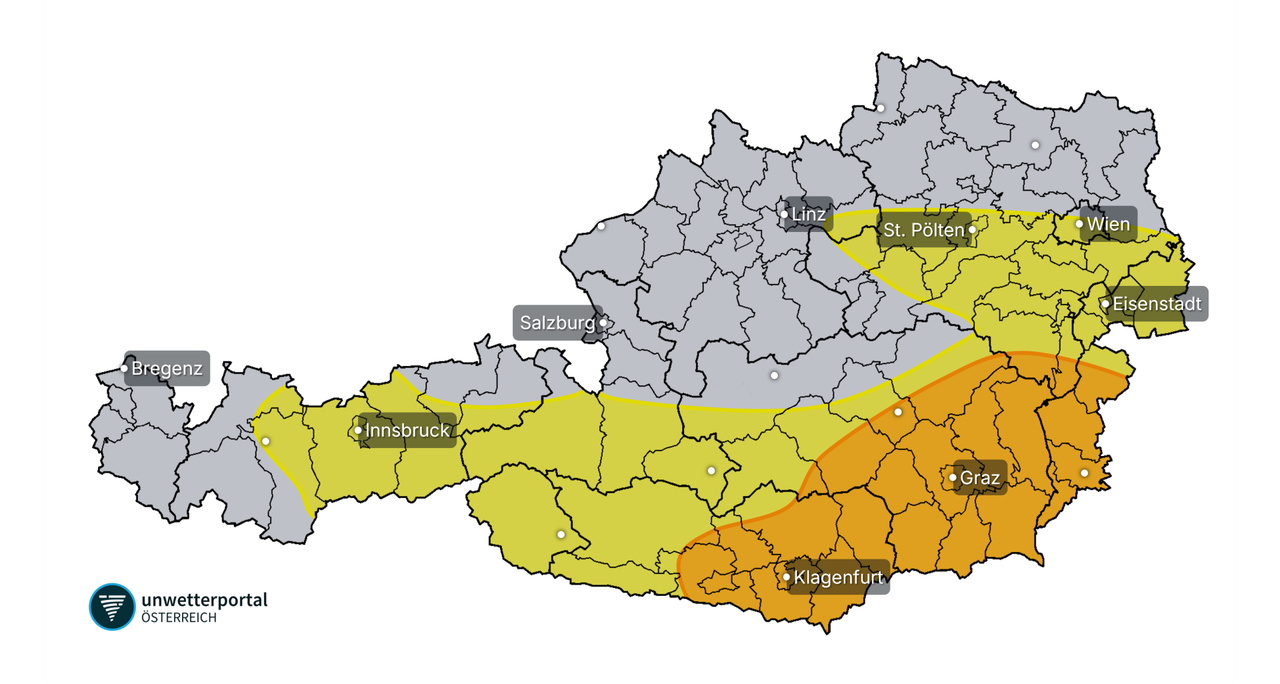 Wetterkarte Österreich
