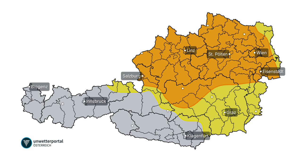 Wetterkarte Österreich
