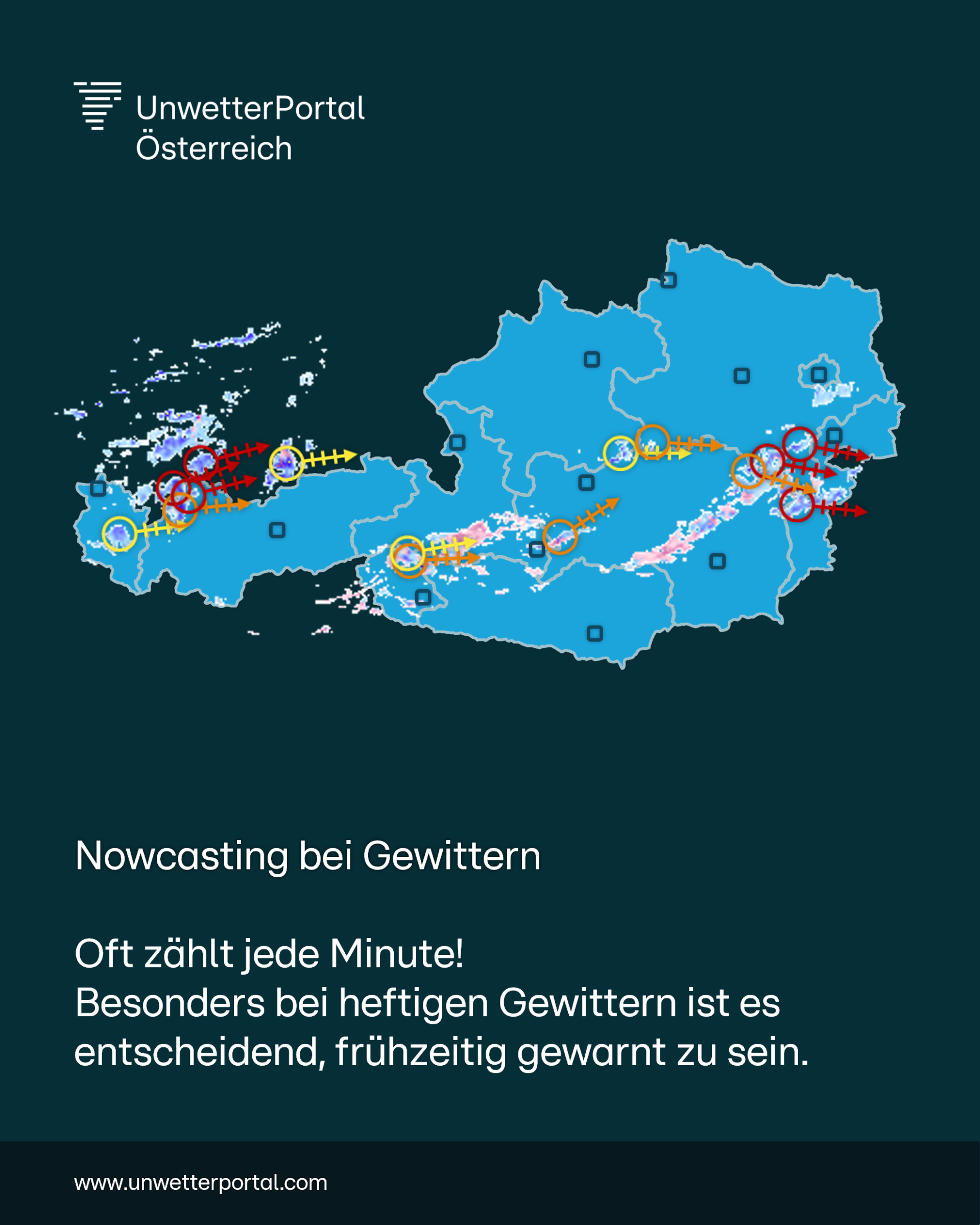 Nowcasting bei Gewittern | www.unwetterportal.com