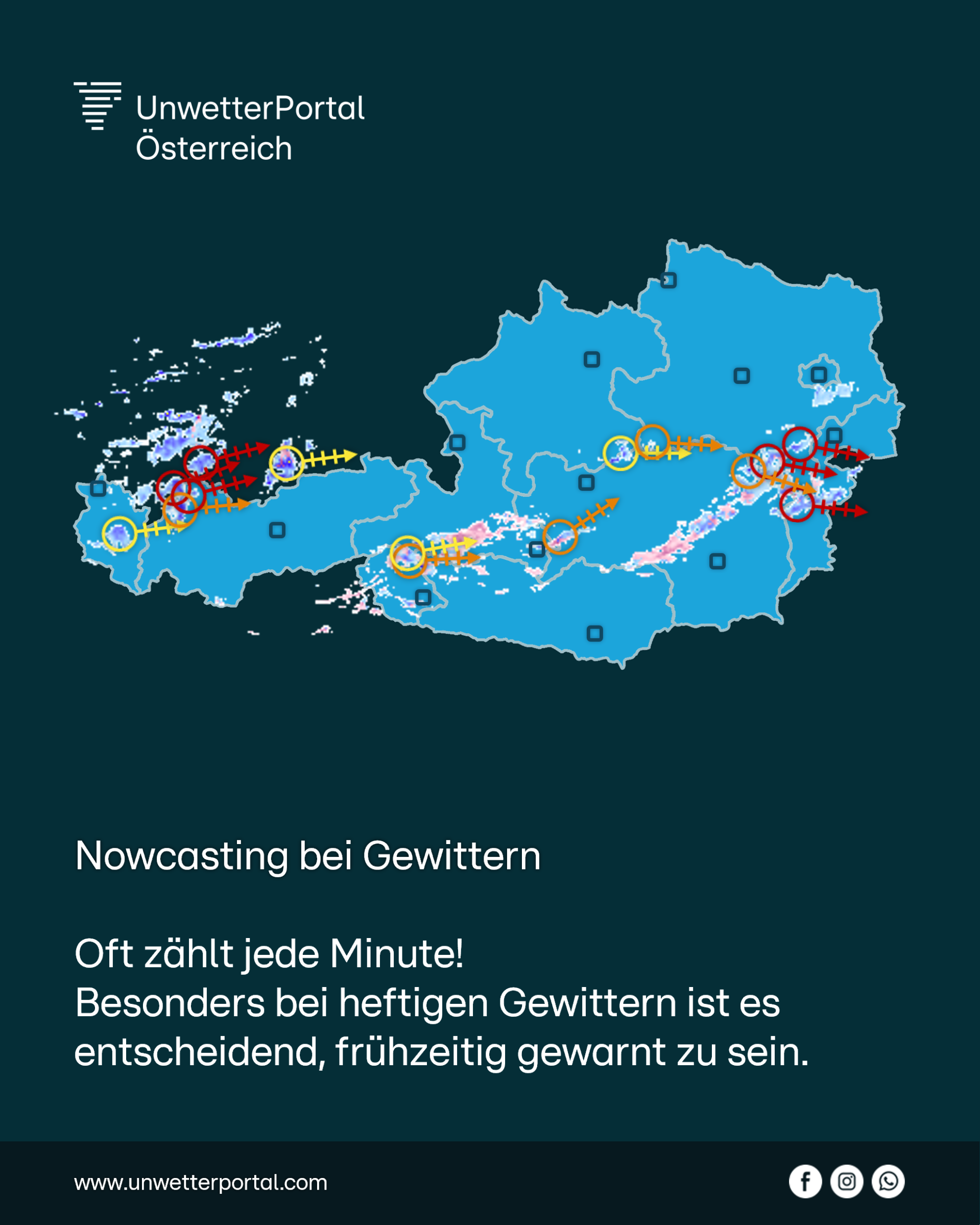 Nowcasting bei Gewittern | www.unwetterportal.com