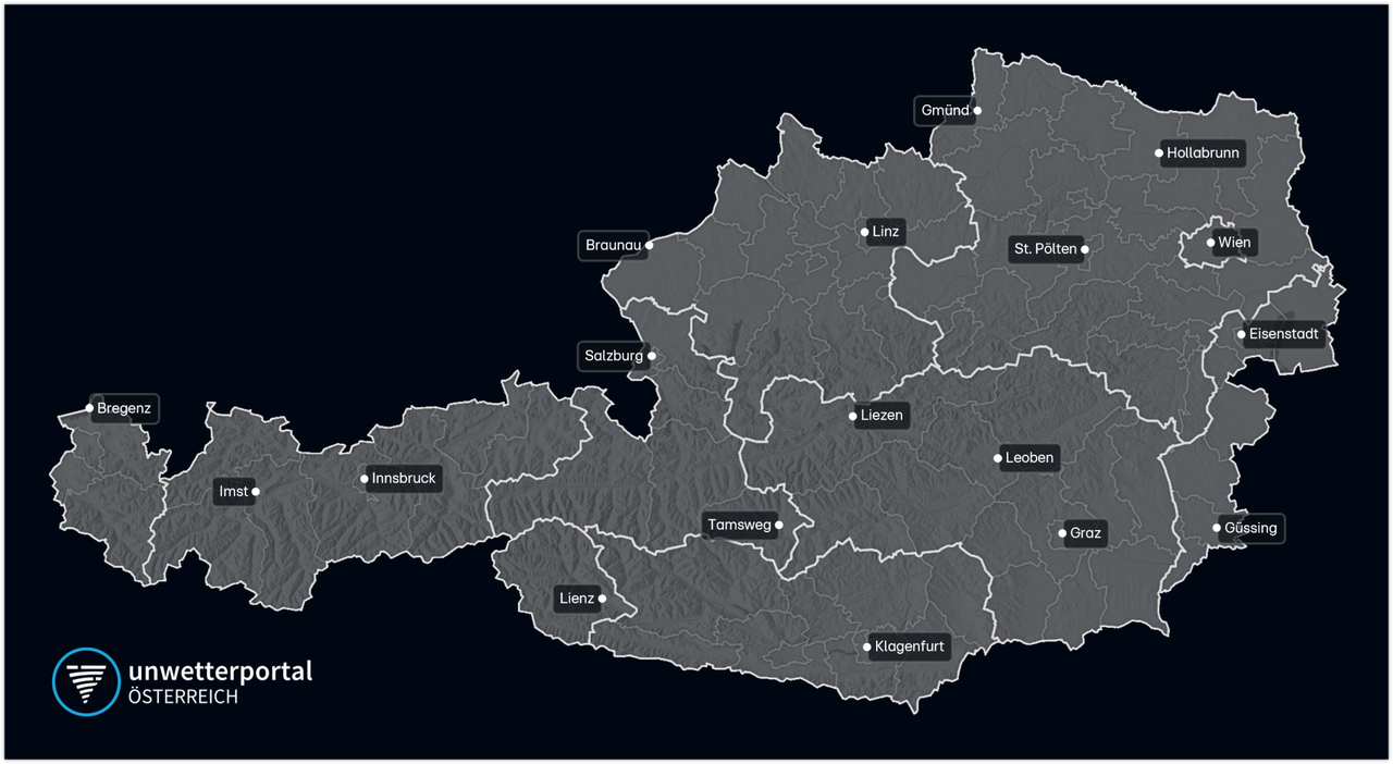 Wetterkarte Österreich