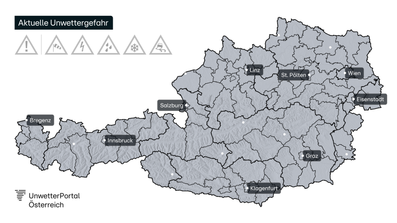 Aktuelle Unwettergefahr Österreich | www.unwetterportal.com