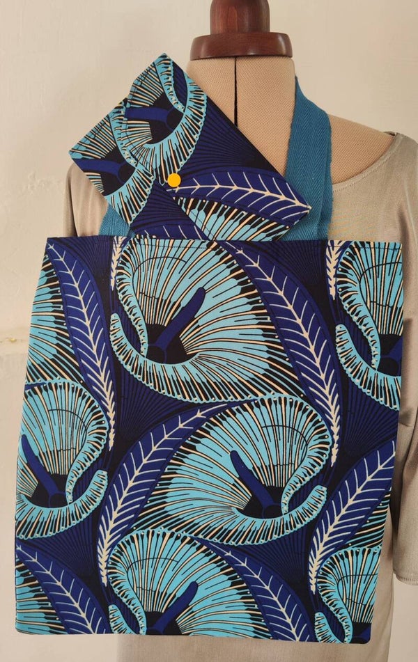 Tissu Wax Arum, sac et pochette