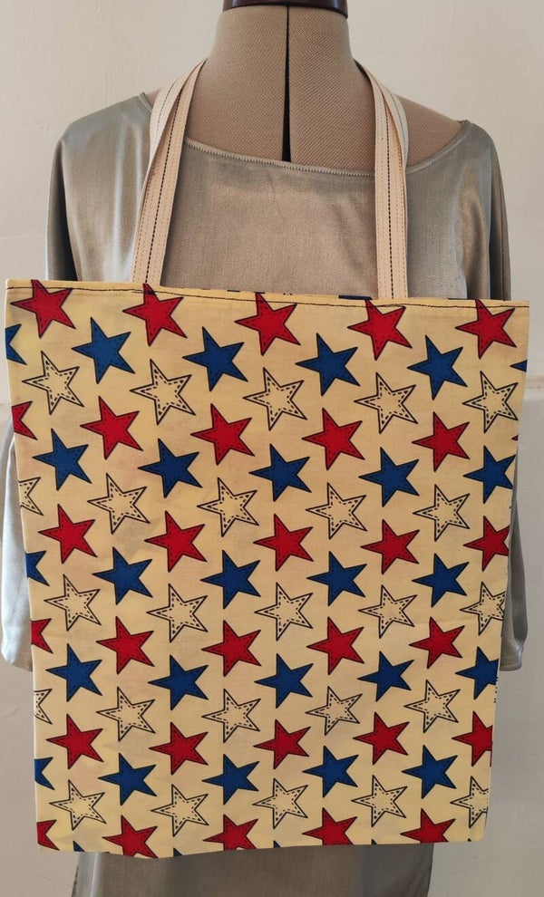 Tissu Wax Étoiles sac et pochette