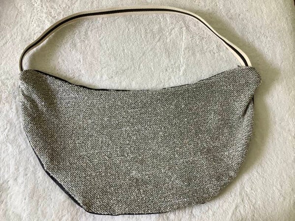 Sac « Demi lune argent et Jean »