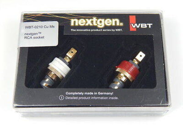 WBT 0210 Cu RCA Chassis connector, Nextgen Per paar