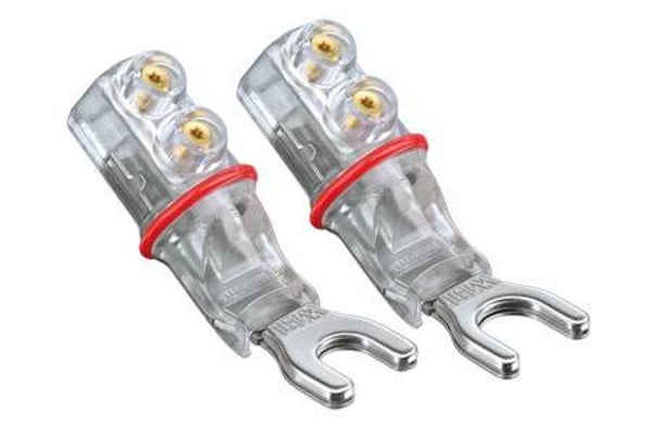 WBT 0681 Cu Sandwich spade 8mm set van 4