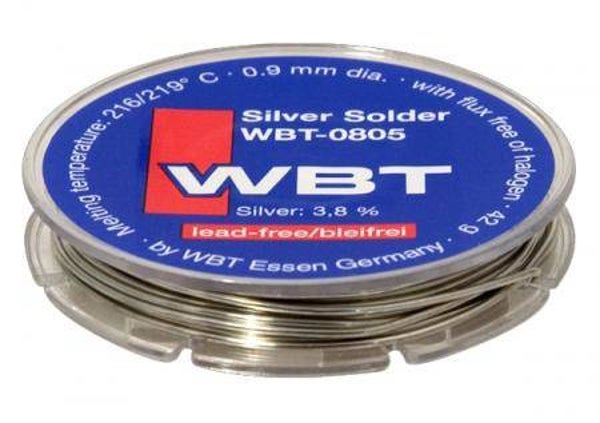 WBT 0805 Zilver soldeer 42 gram spoel (ca 10m) loodvrij Per stuk