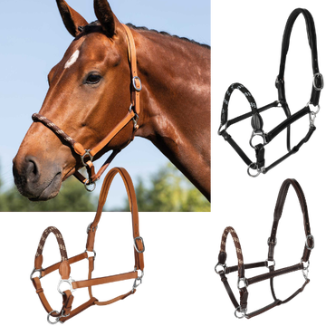 Acavallo Halfter Leather Rope Noseband