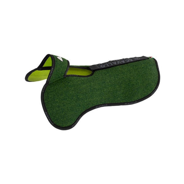 Acavallo Pad Piuma WFS pocket double felt front & rear riser forest/green