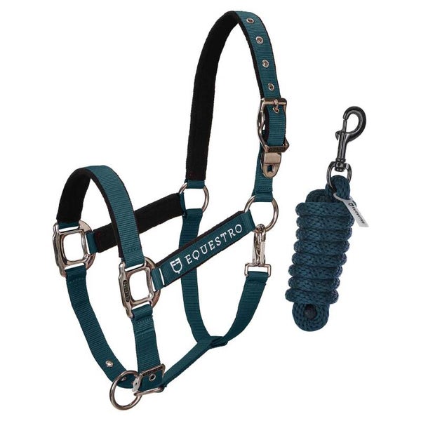 Equestro Padded verstellbares Halfter huntergreen