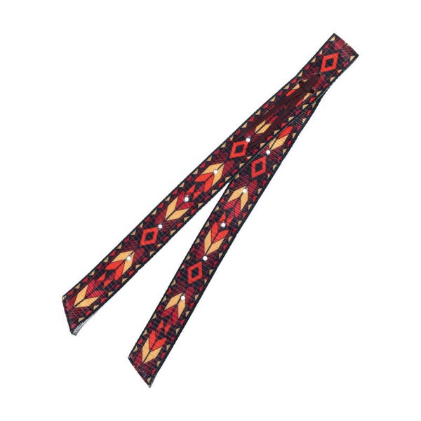Freemax Pueblo Spirit set consisting of Latigo strap and Off-Billet strap red/orange