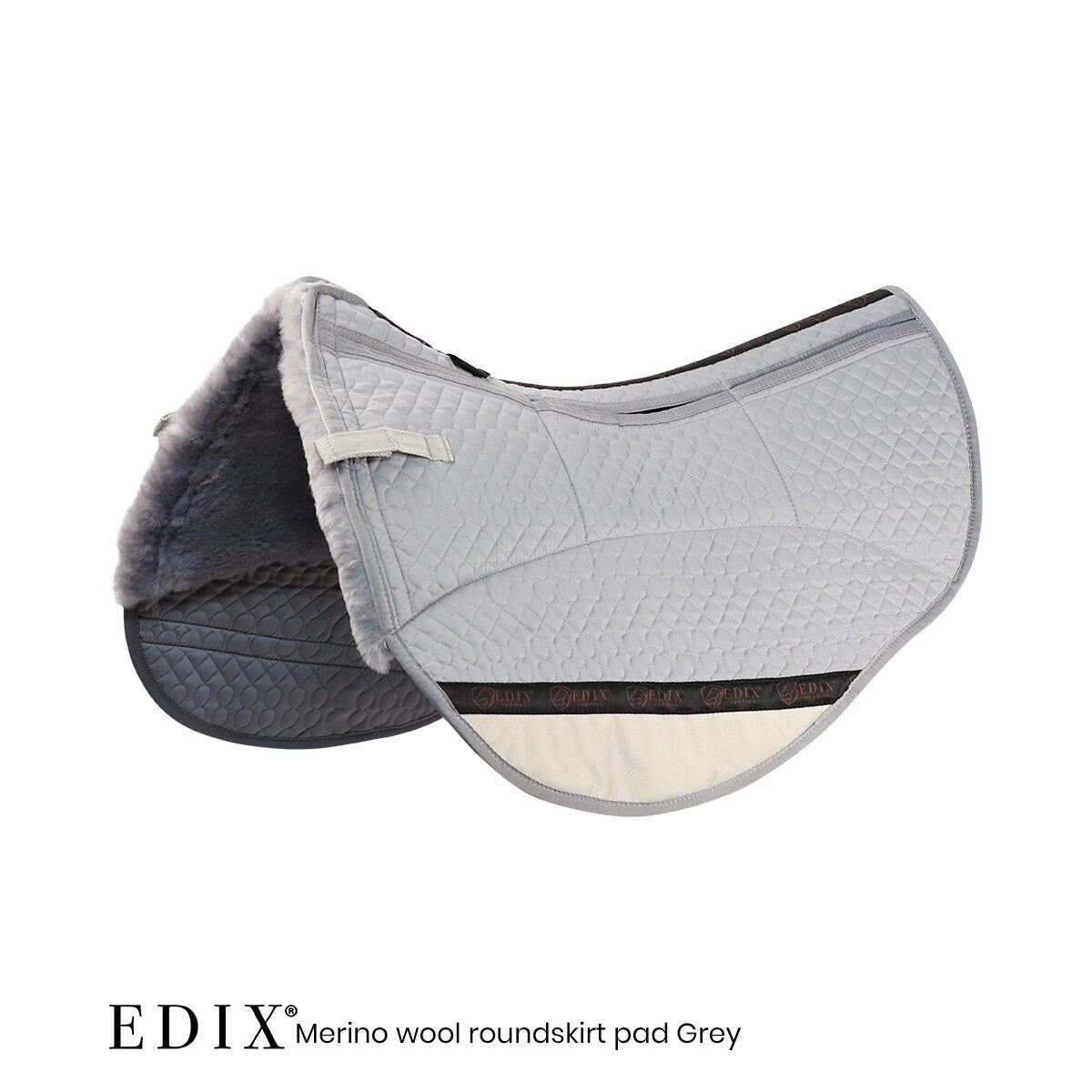 EDIX Uni 8-pocket Merino roundskirt pad polsterbar grey