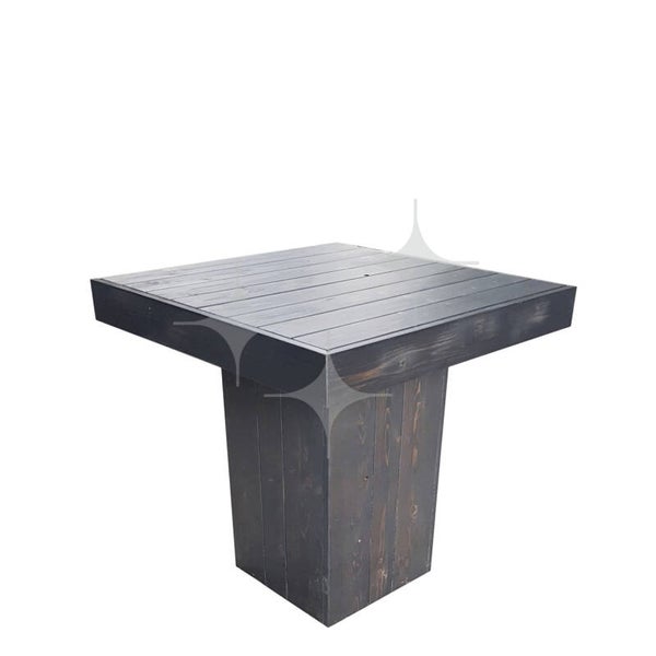 100% Natural Dark zit-/dinertafel 80x80 | Icelandic