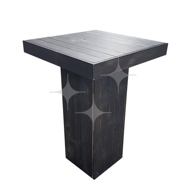 100% Natural Dark statafel 80x80 | Icelandic